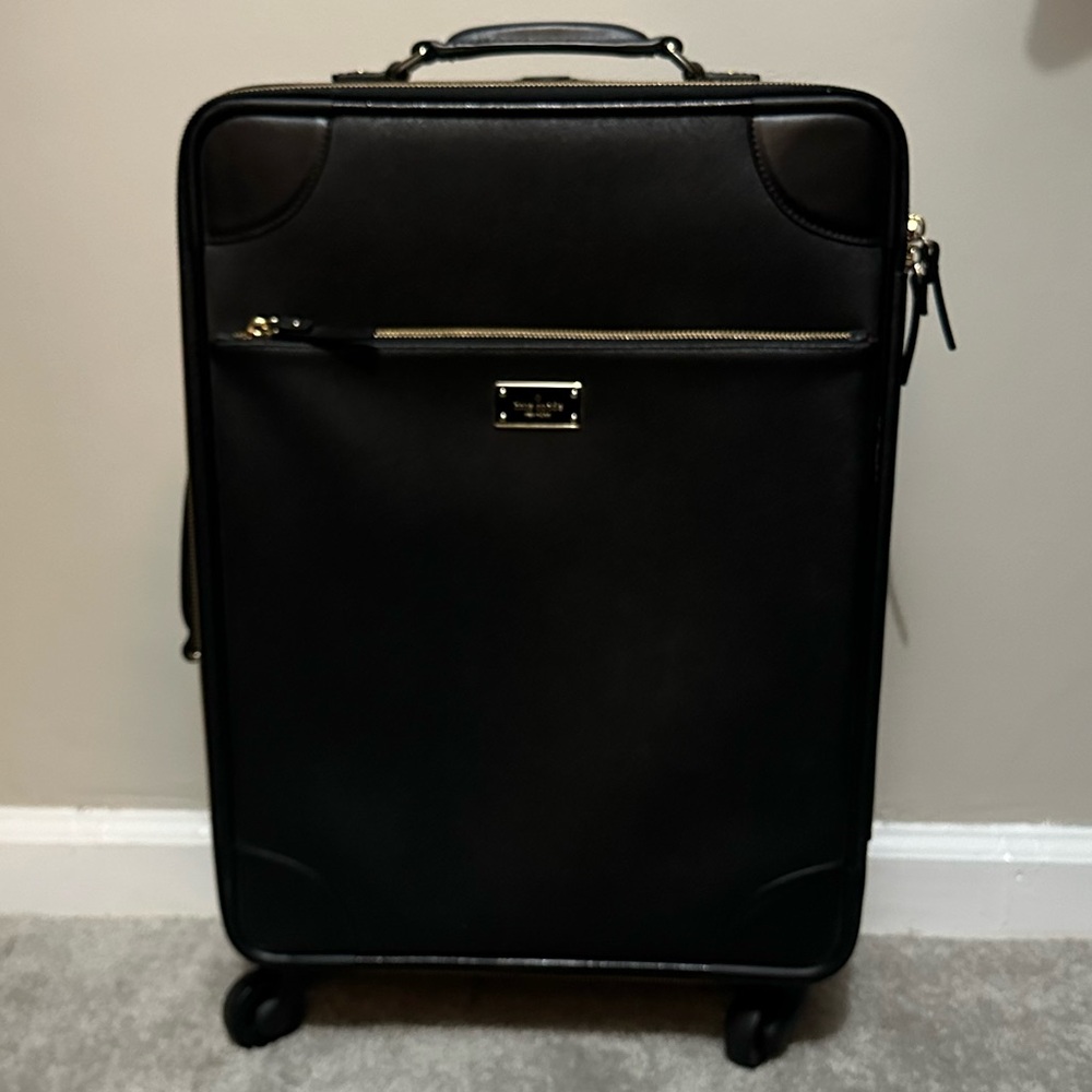 Kate Spade Bon Voyage Black Saffiano Leather Carry-On Suitcase